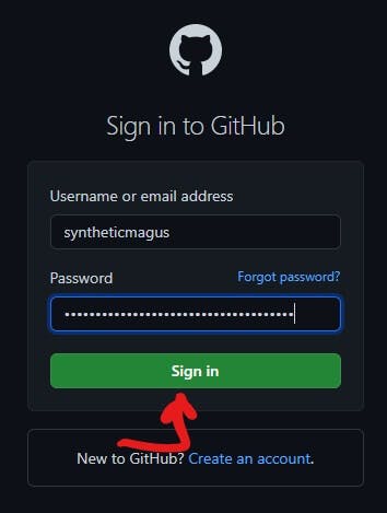 GitHub login